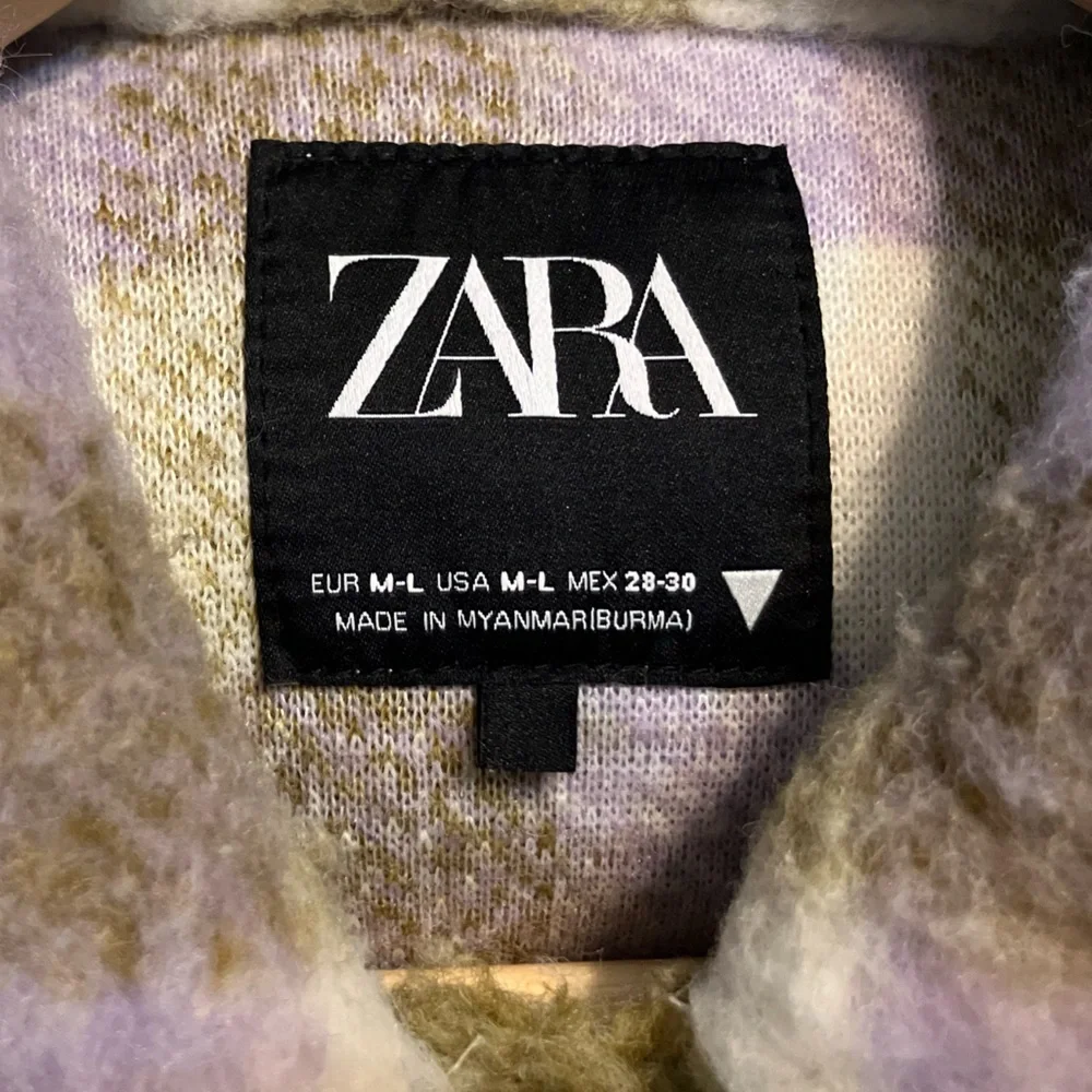 Zara Multicolor Plaid Teddy Jacket - Picture 4 of 5
